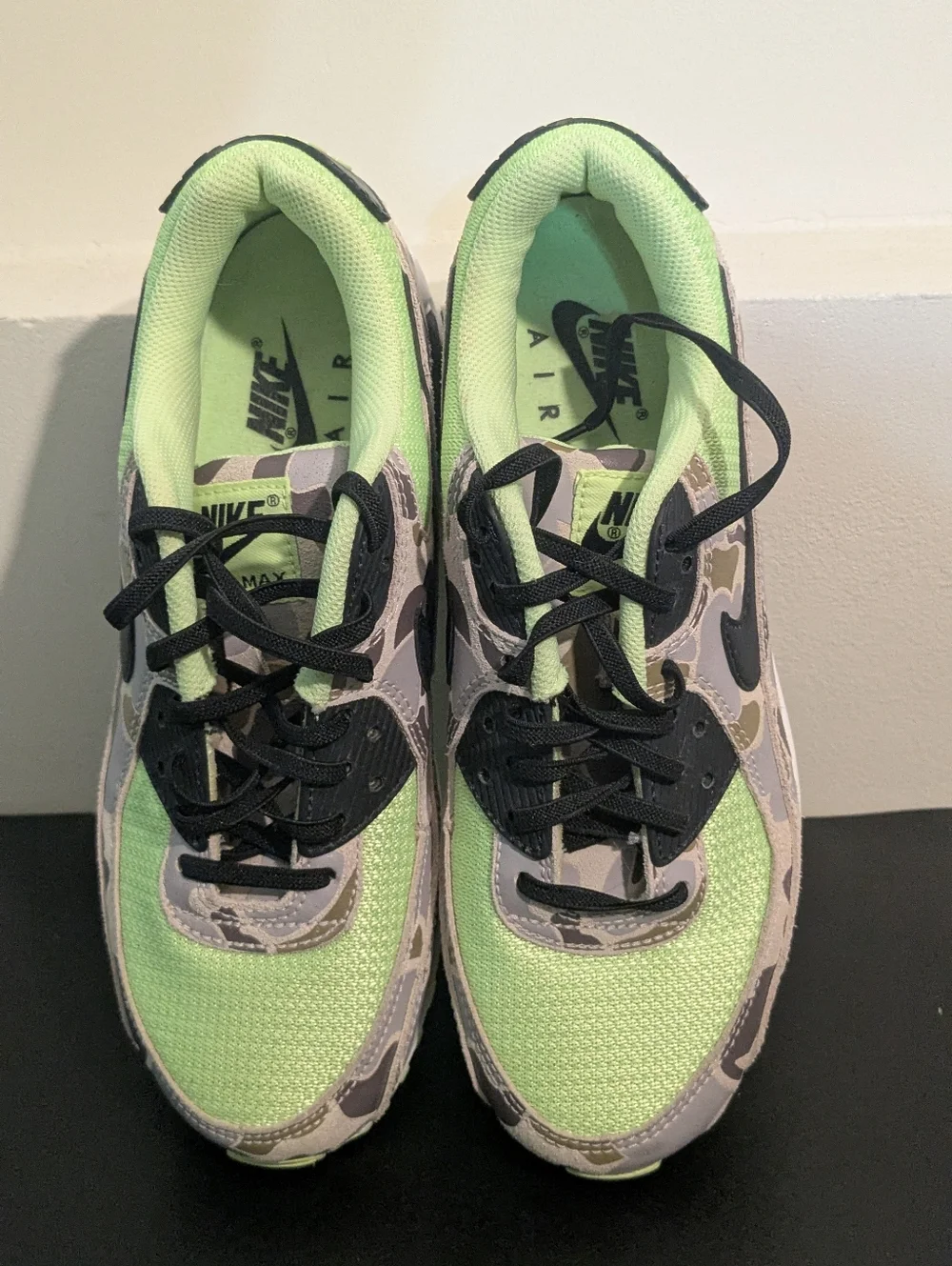 Nike Air Max 90 Green Camo Ghost Green Black White CW4039 300